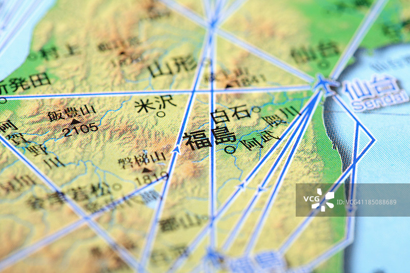 福岛地图图片素材