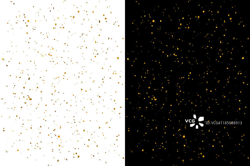 金色纸屑庆典图片素材