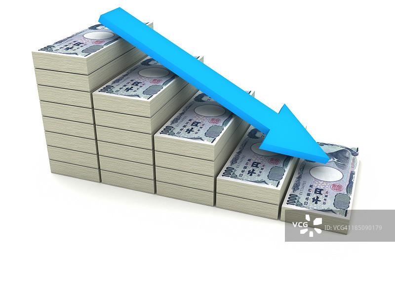 日元价值下跌图片素材