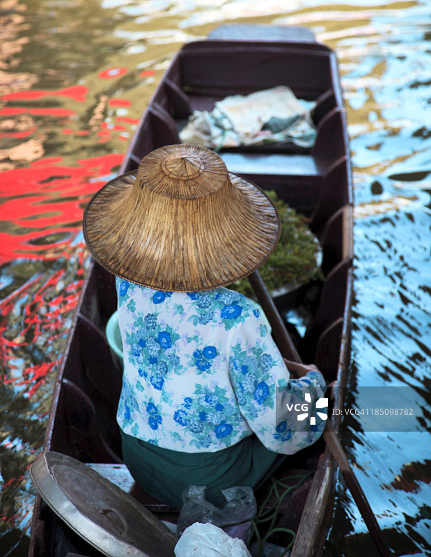 曼谷水上市场图片素材