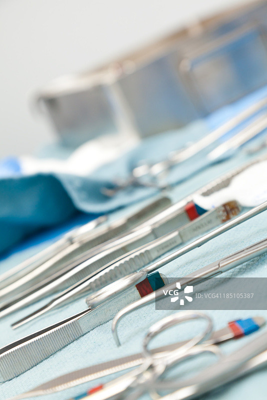 外科医疗器械特写图片素材