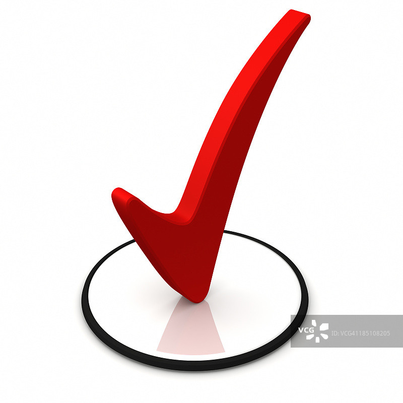 红色标记的3D圆形图片素材