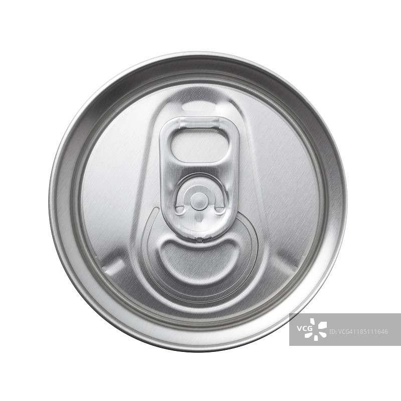 铝罐顶部微距图片素材