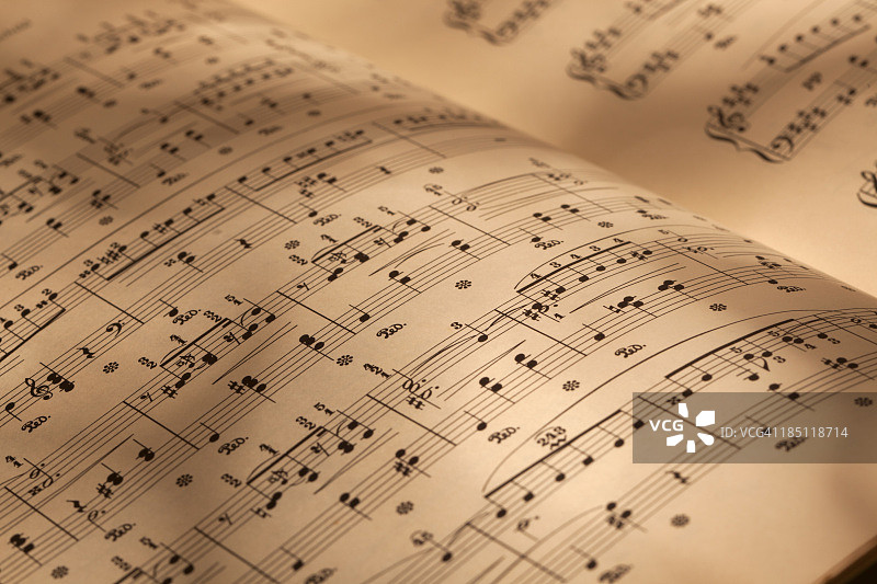 旧乐谱图片素材