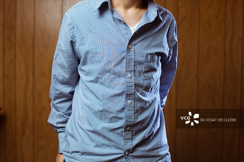 蓝色商务衬衫图片素材