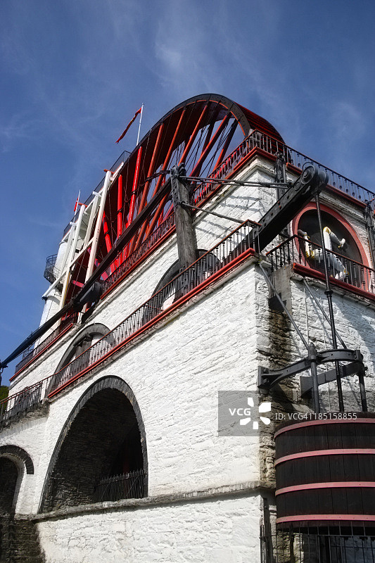 马恩岛，拉希的历史工作轮图片素材