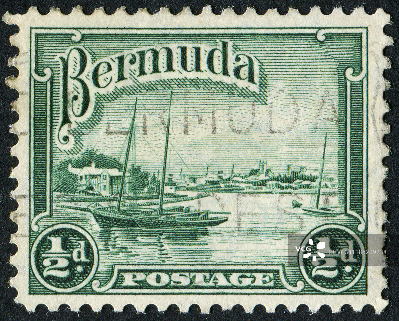 百慕大邮票图片素材