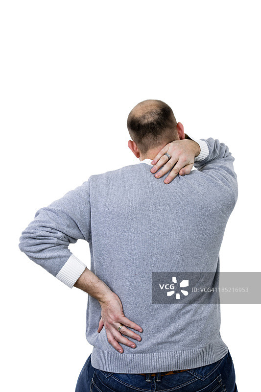 颈部和背部疼痛图片素材