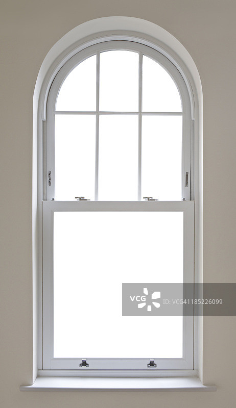 带剪切路径的拱形窗户图片素材