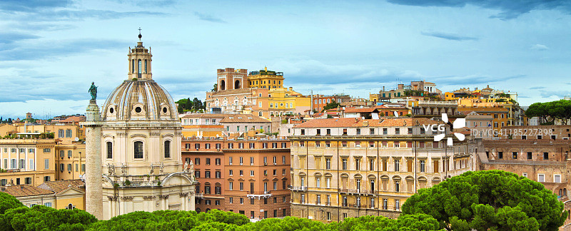 意大利罗马城市天际线图片素材