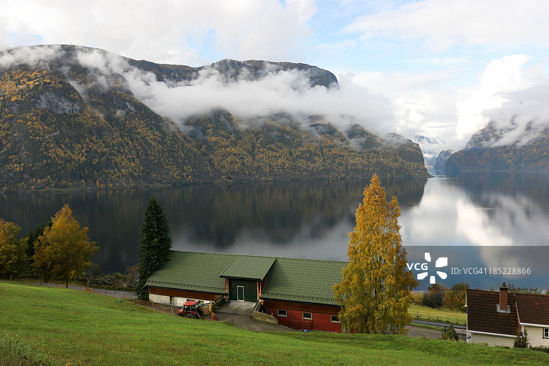 挪威松恩峡湾图片素材