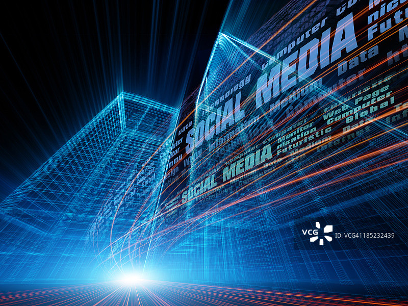 社交媒体概念图片素材