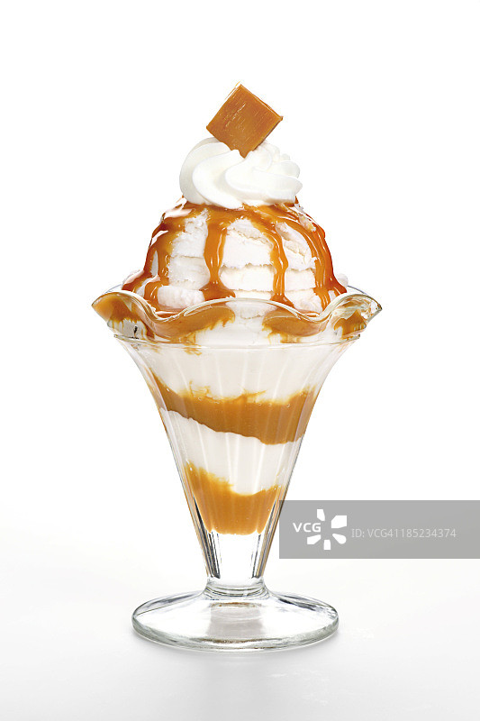 焦糖圣代图片素材