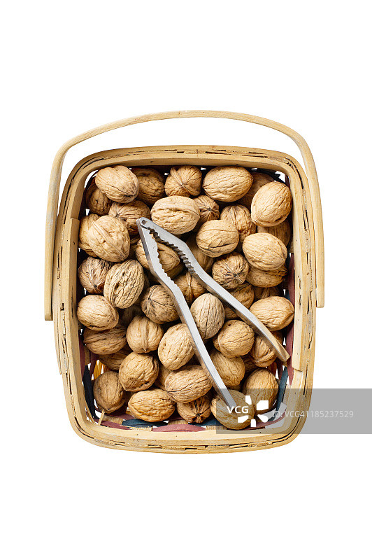 一篮核桃图片素材