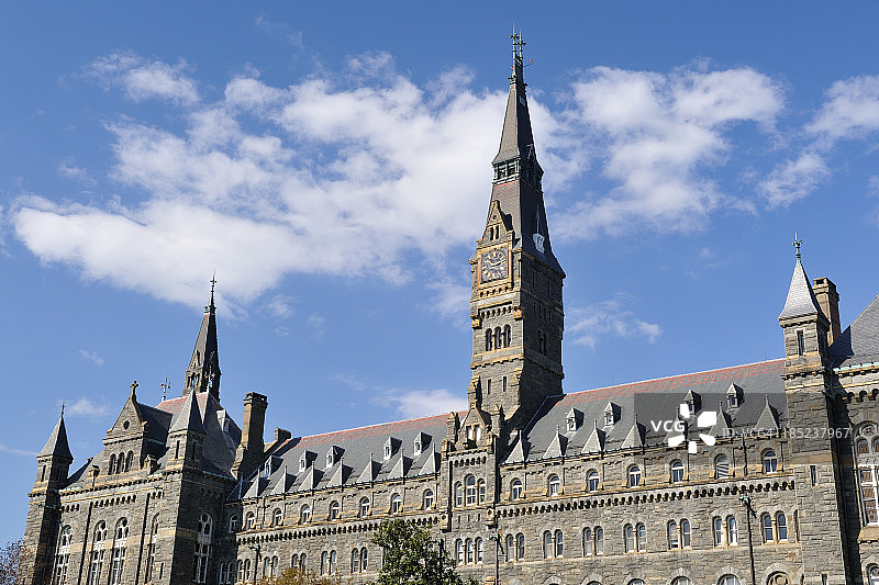 乔治城大学希利堂图片素材