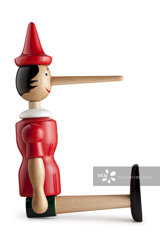 说谎，长鼻子匹诺曹图片素材