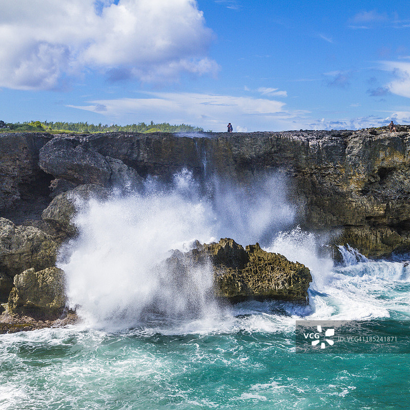 巴巴多斯北角的人们图片素材