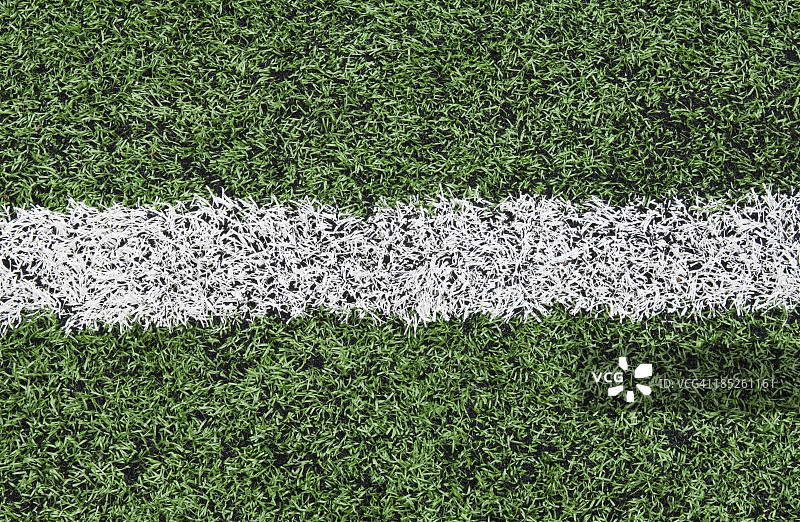 人造草皮球场上的线条图片素材