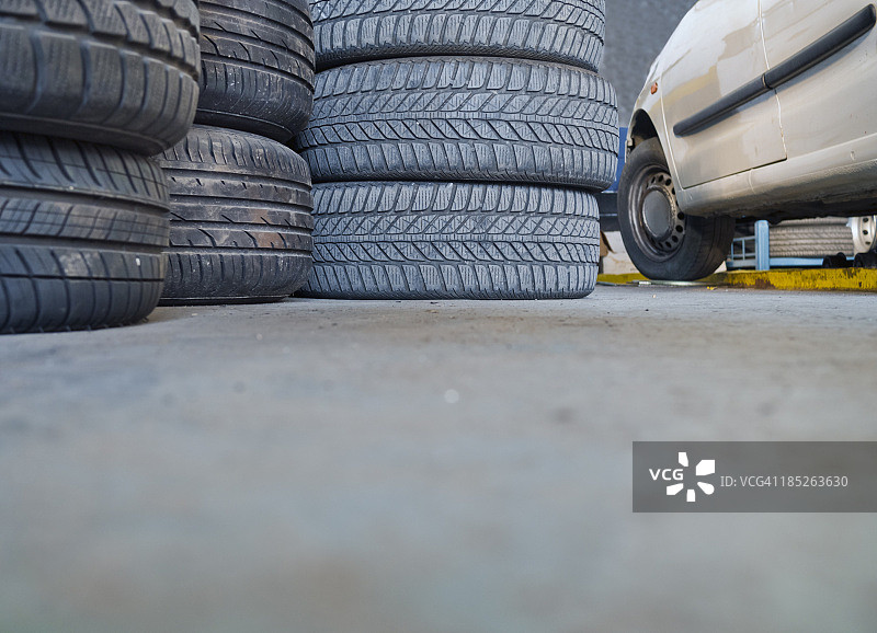 轮胎修理店图片素材