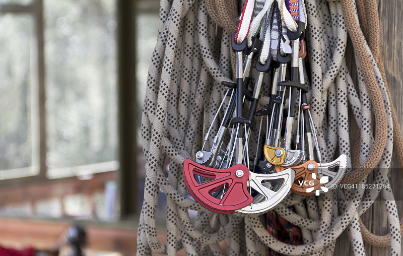 攀岩设备图片素材