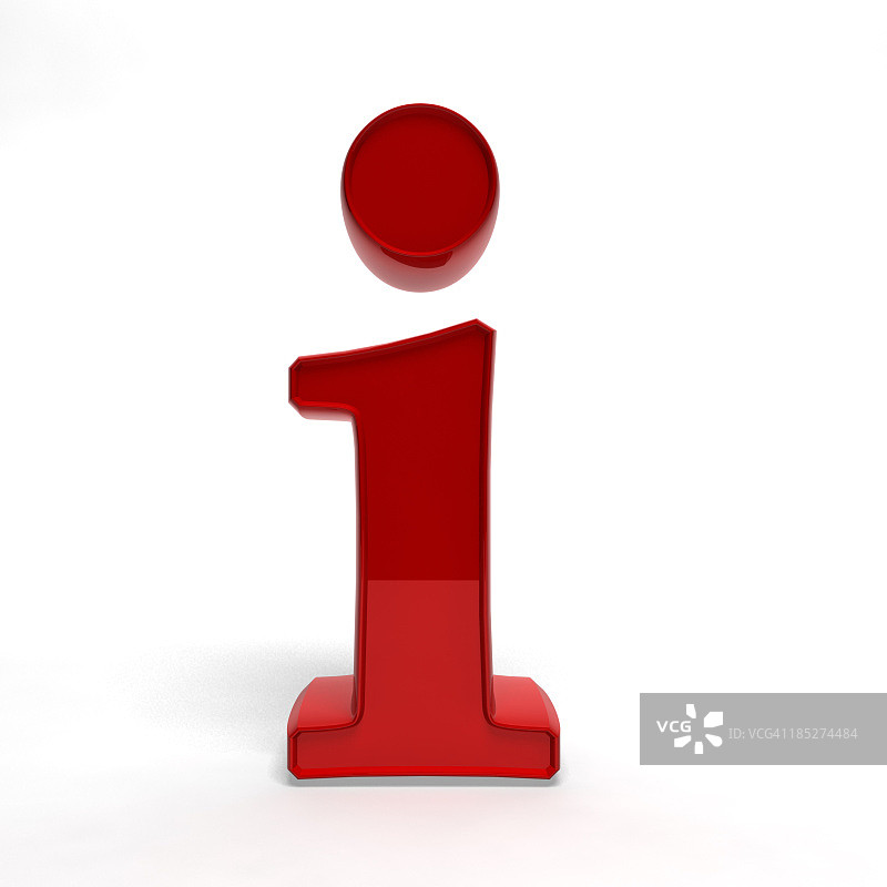红色字母i图片素材