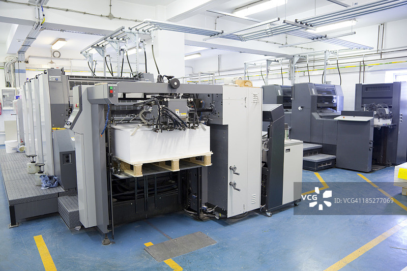 胶版印刷机图片素材