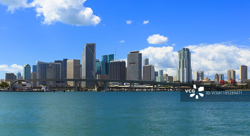 佛罗里达州迈阿密天际线图片素材