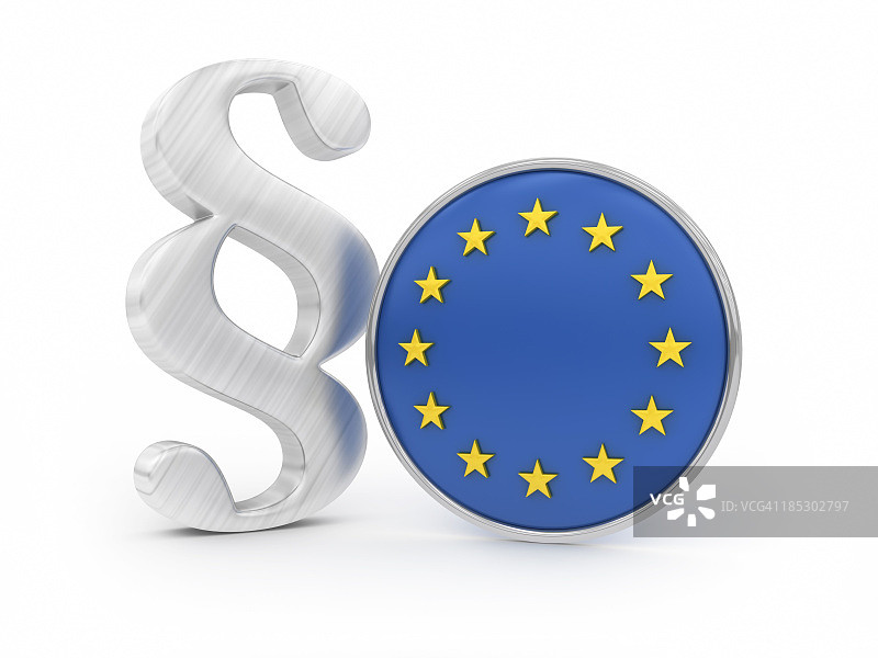 带有欧盟旗帜的段落图片素材