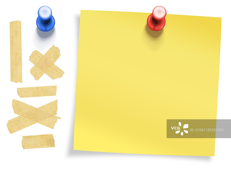 带剪切路径的文具用品合集图片素材