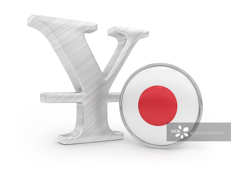 带有日本国旗的日元符号图片素材