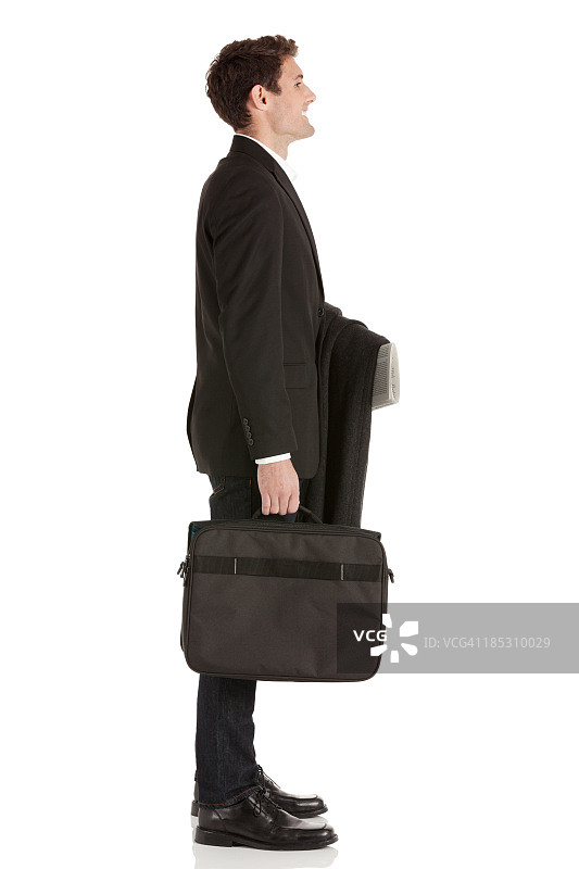 手提公文包的商人图片素材