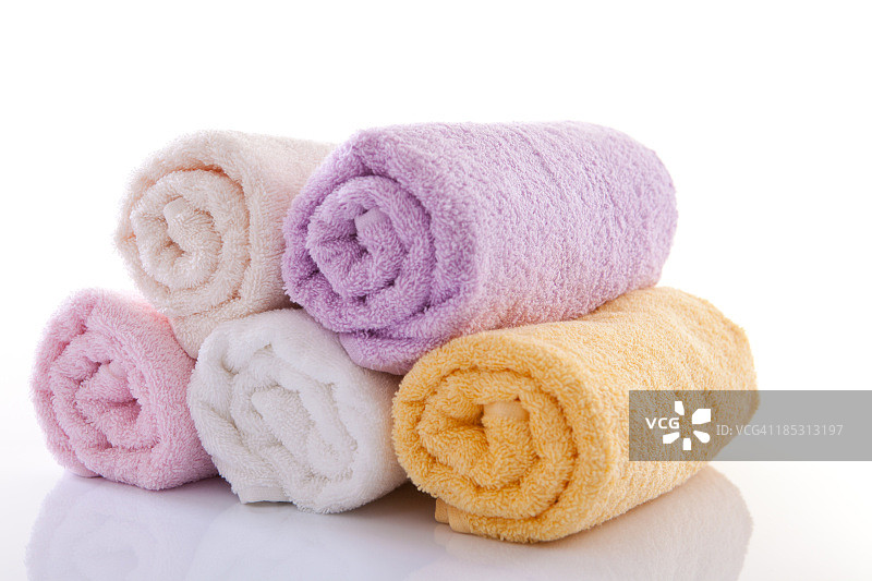 卷起来的浴巾图片素材