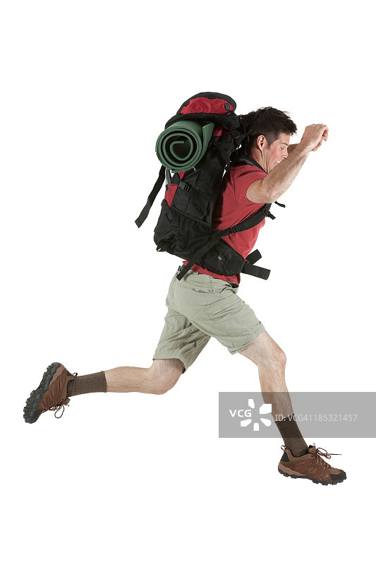 徒步跑图片素材