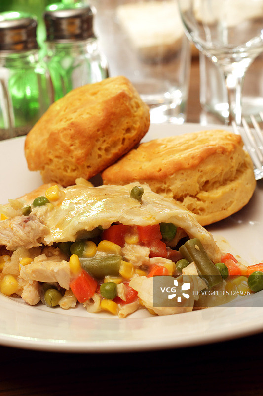 鸡肉馅饼图片素材