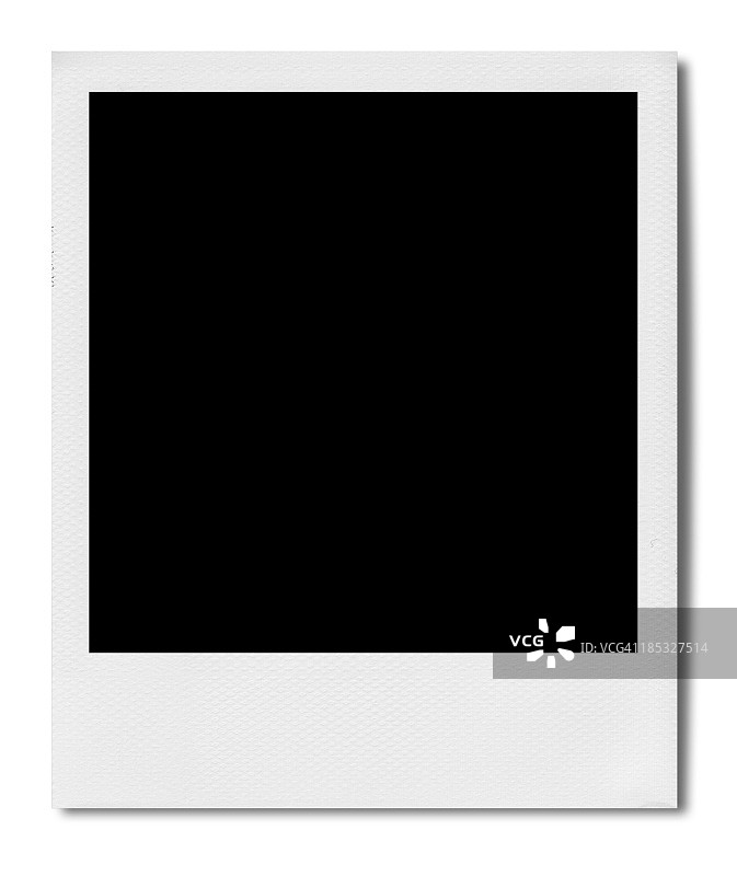 宝丽来照片（带剪切路径）图片素材