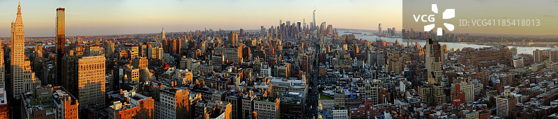 纽约市全景图片素材