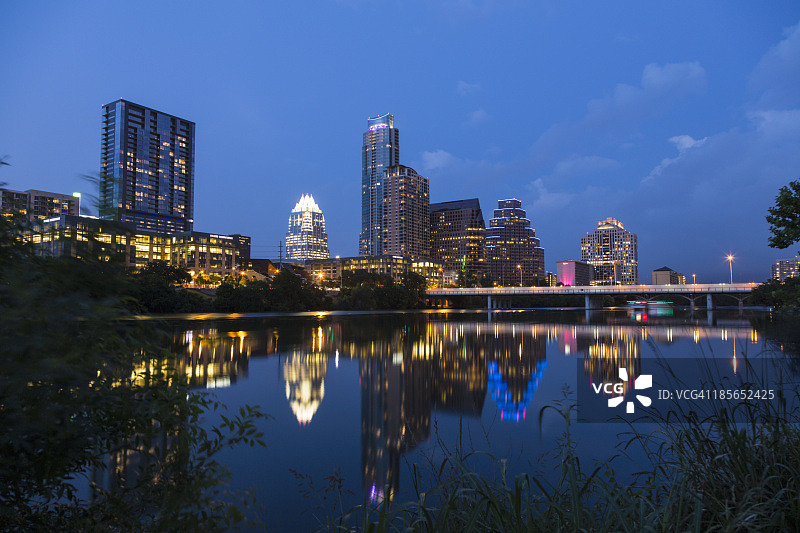 奥斯汀黄昏天际线图片素材