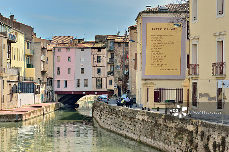 纳博讷，罗宾运河图片素材