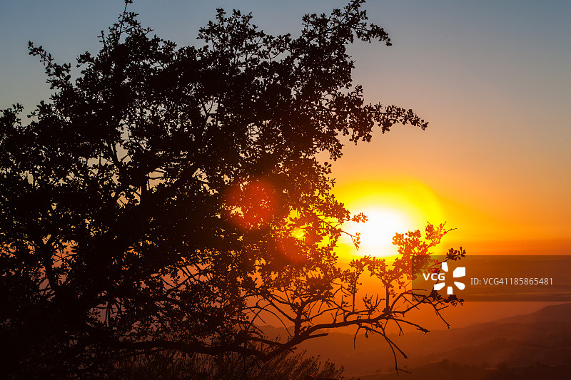 汉密尔顿山日落图片素材