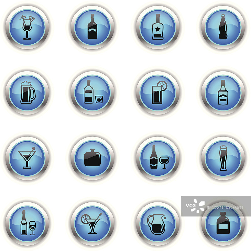 蓝色酒精图标图片素材