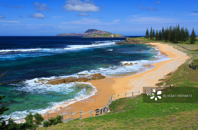 南太平洋，诺福克岛图片素材