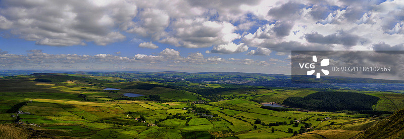 彭德尔山全景图片素材