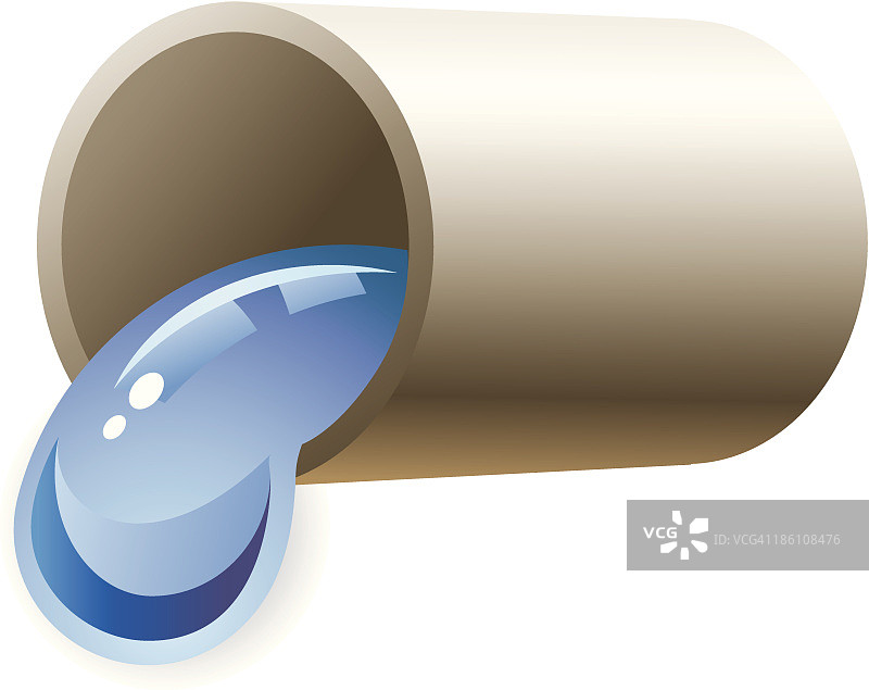 玻璃杯倒水矢量图图片素材