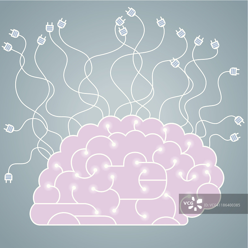 人脑概念图片素材