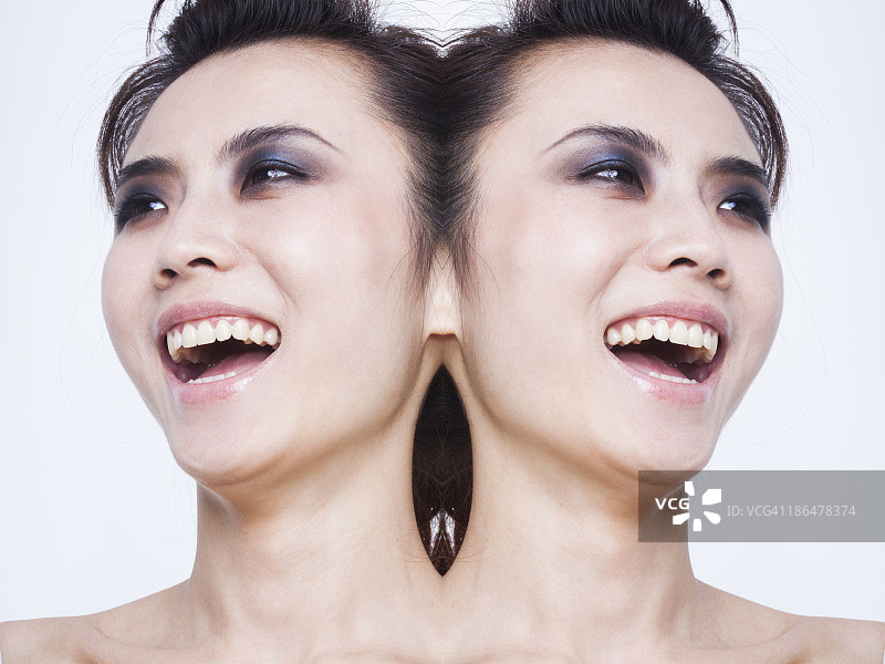 数字合成面孔图片素材