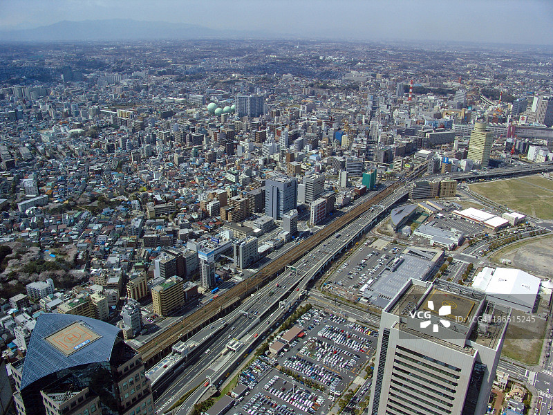 横滨鸟瞰图图片素材