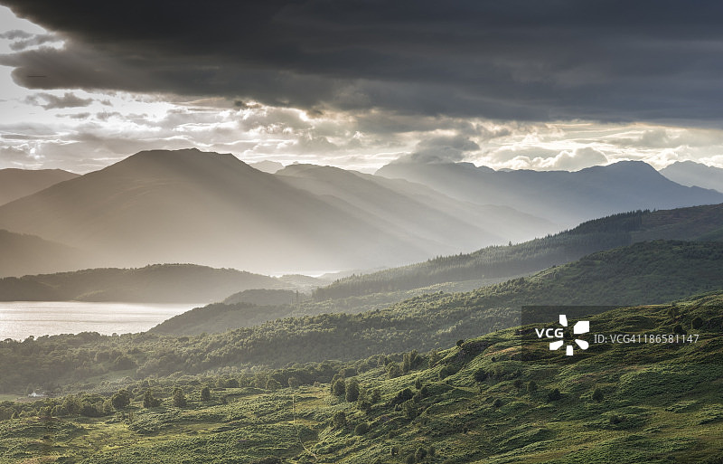 美丽的洛蒙德湖畔风光图片素材