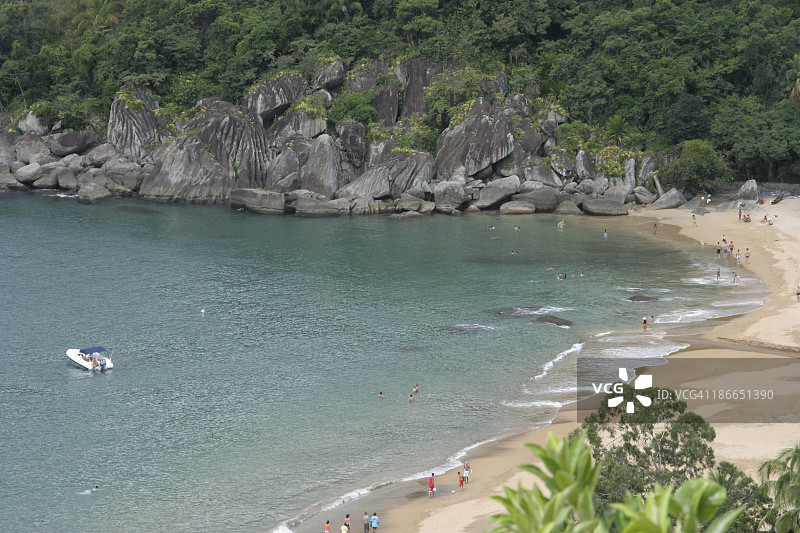 巴西圣保罗州伊利亚贝拉雅巴夸拉海滩图片素材