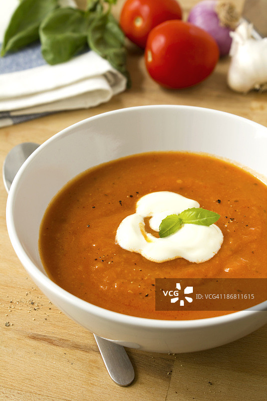 番茄汤图片素材