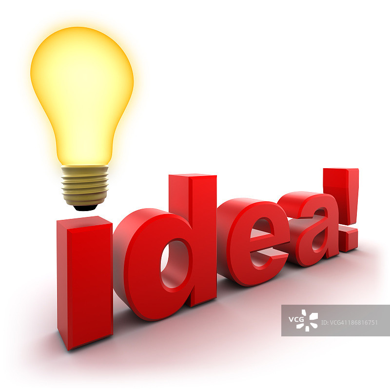 带灯泡的创意概念，包含剪切路径图片素材